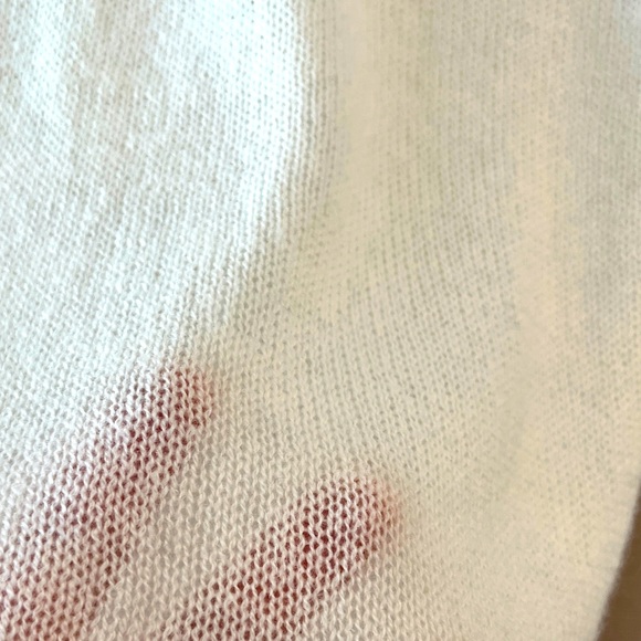 100% Cashmere Long Scarf Cream Color Soft Cozy Cashmere Ecru Cream Scarf - Picture 8 of 11